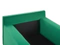 Miniatyrbild 6 av 8: Schäslong Grön Sammetsklädsel Armstöd Kudde Nackstöd Modern Design Symmetrisk