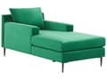 Miniatyrbillede 1 af 8: Moderne Design Velour Chaiselong Grøn