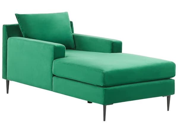 Moderne Design Velour Chaiselong Grøn