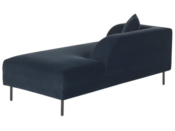 Chaiselong i Retro Stil Mørkeblå Farve