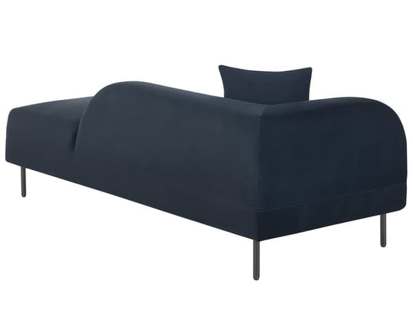 Chaiselong i Retro Stil Mørkeblå Farve