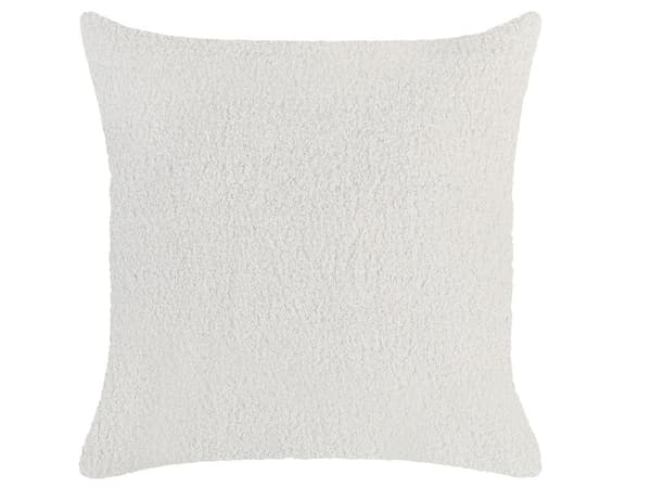 Chaiselong Hvid Boucle 2-personers Venstrevendt Kastepude Retro Minimalistisk