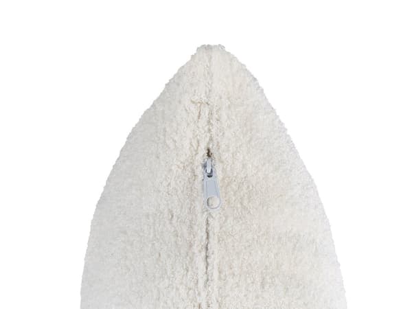 Chaiselong Hvid Boucle 2-personers Venstrevendt Kastepude Retro Minimalistisk