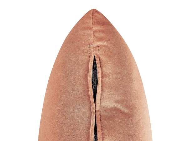 Chaiselong Velour Lyserød Venstrevendt Pyntepude Retro Minimalistisk