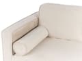 Miniatyrbillede 8 af 11: Chaiselong Beige Velour Guld Metalben Blød Moderne Daybed med Pølsepude Venstrevendt Tilbehør Inspiration Glamour Eklektisk Venstrevendt