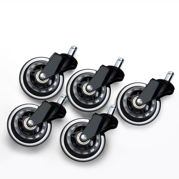 Hjul møbelhjul møbelhjul 5-pak 62 mm / 2,5 tommer Sort