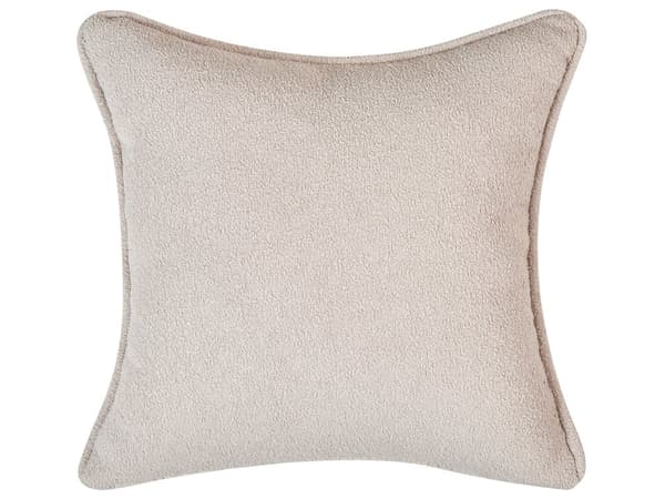 Chaiselong Lys Beige Boucléstof Metalben Hynde Højrevendt Moderne Design Stue