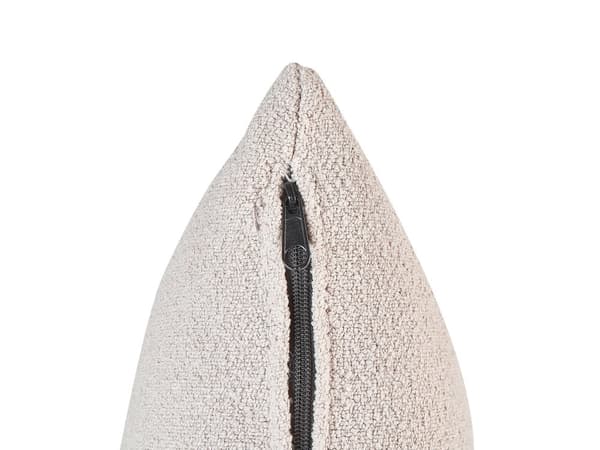 Chaiselong Lys Beige Boucléstof Metalben Hynde Højrevendt Moderne Design Stue