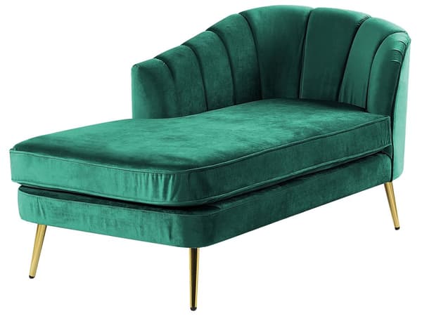 Divaani smaragdinvihreä samettiverhoilu rautajalat irrotettava päällinen oikea moderni glamour