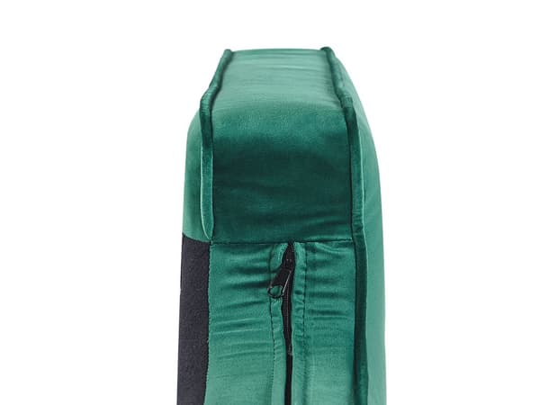 Divaani smaragdinvihreä samettiverhoilu rautajalat irrotettava päällinen oikea moderni glamour