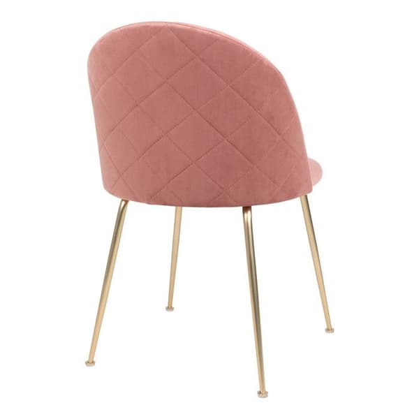 Stol - House Nordic - Kirsten - Sammet - Mässing - Rosa