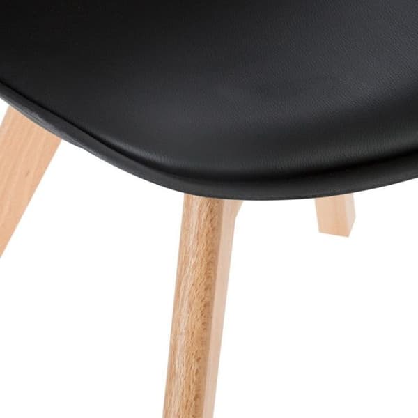 Set med 2 skandinavisk stil Baya Atmosphera stolar - Svart