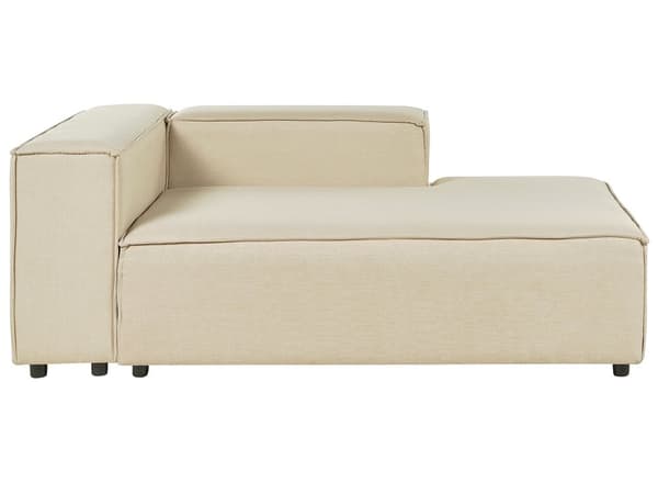 Divaani beige pellava muovijalat vasenkätinen modulaarinen kahdelle moderni