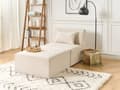 Miniatyrbild 2 av 11: Sittpuff Beige Manchester Klädd Tvådelad Modern Design