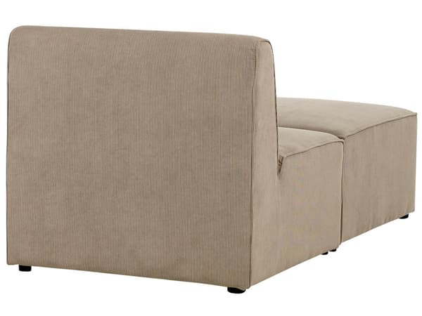 Sittpuff Taupe Manchester Klädd Tvådelad Modern Design