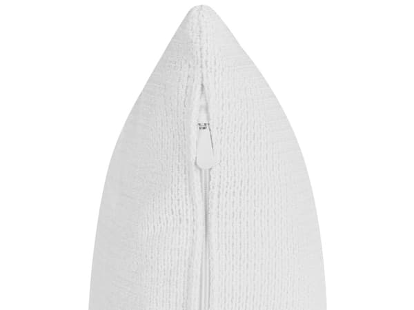 Hvid polstret polyester venstre chaiselong metalben dekorative hynder moderne design til stuen