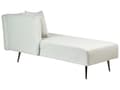 Miniatyrbillede 5 af 11: Mint polstret polyester chaiselong højre side metalben dekorative hynder moderne design til stuen