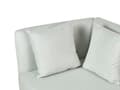 Miniatyrbillede 7 af 11: Mint polstret polyester chaiselong højre side metalben dekorative hynder moderne design til stuen