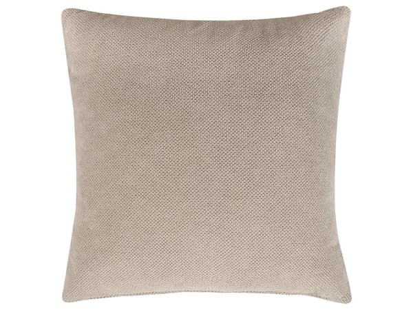 Beige polstret polyester chaiselong venstre side metalben dekorative hynder moderne design til stuen