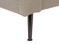 Miniatyrbillede 9 af 10: Beige polstret polyester chaiselong venstre side metalben dekorative hynder moderne design til stuen