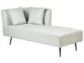 Miniatyrbillede 4 af 11: Mint polstret polyester venstre chaiselong metalben dekorative hynder moderne design til stuen
