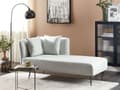 Miniatyrbillede 2 af 11: Mint polstret polyester venstre chaiselong metalben dekorative hynder moderne design til stuen