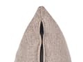 Miniatyrbillede 9 af 11: Lysebrun polstret polyester chaiselong højre side metalben dekorative hynder moderne design til stuen