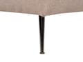 Miniatyrbillede 10 af 11: Lysebrun polstret polyester chaiselong højre side metalben dekorative hynder moderne design til stuen
