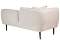 Miniatyrbillede 6 af 11: Chaiselong Beige Boucle Daybed med Ryglæn Gæsteseng Quiltet Multifunktionel Chaise Venstrevendt Sofa Moderne til Stuen Lille Hjørnesofa