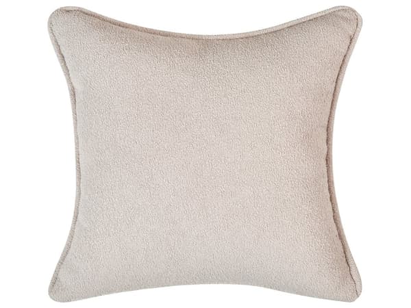 Chaiselong Beige Boucle Daybed med Ryglæn Gæsteseng Quiltet Multifunktionel Chaise Venstrevendt Sofa Moderne til Stuen Lille Hjørnesofa