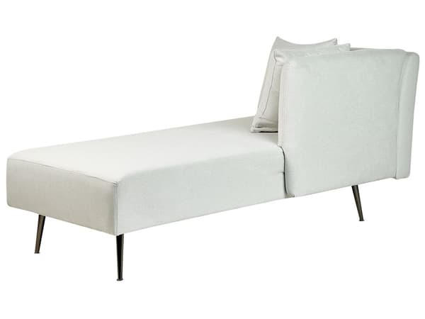 Sittpuff i mintgrönt polyestertyg med klädsel vänster med dekorativa kuddar Metallben Modern design Vardagsrum