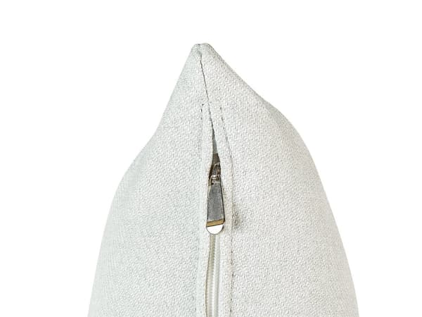 Sittpuff i mintgrönt polyestertyg med klädsel vänster med dekorativa kuddar Metallben Modern design Vardagsrum