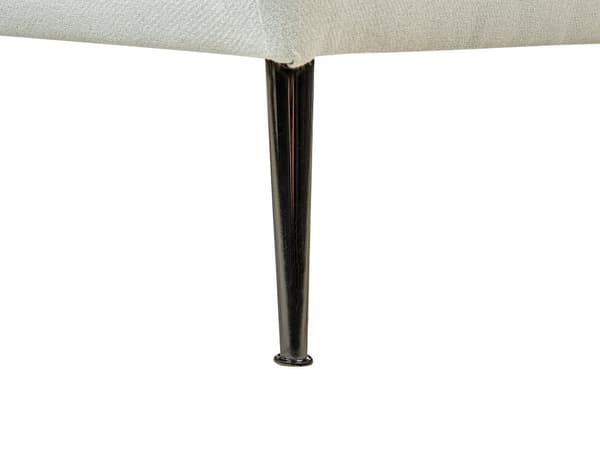 Sittpuff i mintgrönt polyestertyg med klädsel vänster med dekorativa kuddar Metallben Modern design Vardagsrum