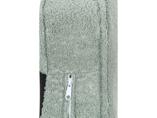 Divaani vihreä bukleeverhoilu rautajalat irrotettava päällinen vasen moderni glamour