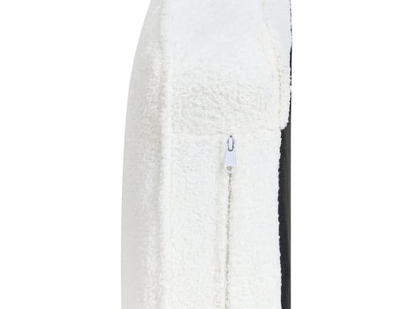 Divaani luonnonvalkoinen bukleeverhoilu rautajalat irrotettava päällinen oikea moderni glamour