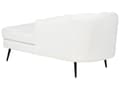Miniatyrbild 7 av 11: Schäslong Off-White Boucle-klädsel Svarta metallben Vänster Modern Design Vardagsrumsmöbler