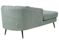 Miniatyrbild 7 av 11: Schäslong Grön Boucle-klädsel Svarta metallben Höger Modern Design Vardagsrumsmöbler