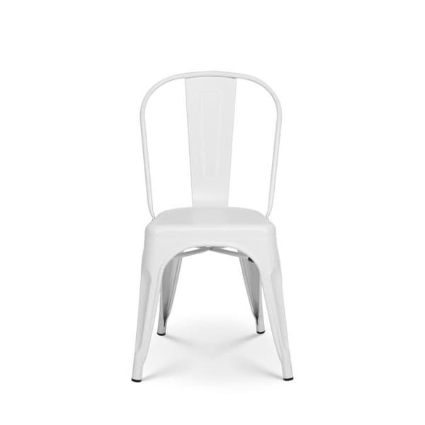 KOSMI industristolar - Set om 4 i matt vit metall