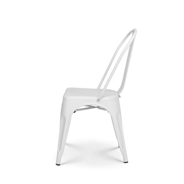 KOSMI industristolar - Set om 4 i matt vit metall