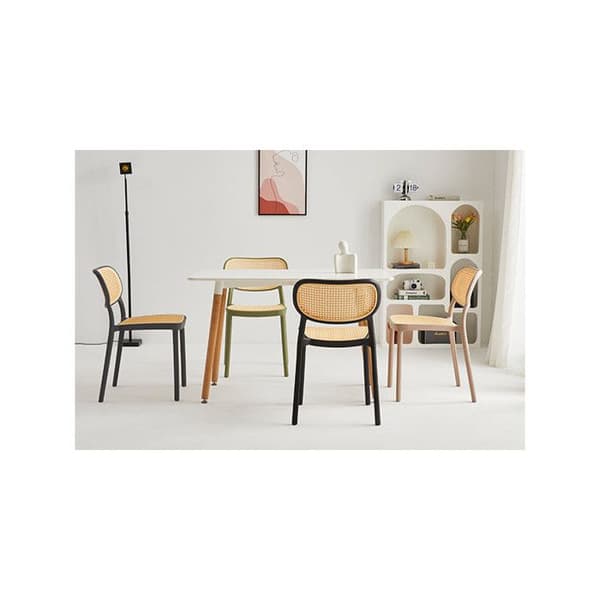 Svart vintage matsalsstol