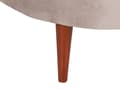 Miniatyrbillede 8 af 11: Chaiselong Taupe Velour Polyester Polstring Venstrehånds Mørkt Træ Ben Ekstra Puder Moderne Design Stue Møbler