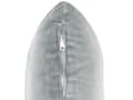 Miniatyrbillede 10 af 11: Chaiselong Lysegrå Velour Polyester Polstring Højre Mørkt Træ Ben Ekstra Pudepuder Moderne Design Stue Møbler