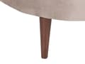Miniatyrbillede 8 af 11: Chaiselong Taupe Velour Polyester Polstring Højre Mørkt Træ Ben Ekstra Pudepuder Moderne Design Stue Møbler