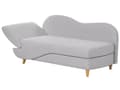 Miniatyrbillede 6 af 11: Chaiselong Lysegrå Hør Lyst Træben 2 Personers Blød Polstret Hjørnesofa Daybed med Opbevaring Stue Retro Rygpuder Tilbehør Inspiration