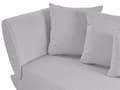 Miniatyrbillede 11 af 11: Chaiselong Lysegrå Hør Lyst Træben 2 Personers Blød Polstret Hjørnesofa Daybed med Opbevaring Stue Retro Rygpuder Tilbehør Inspiration