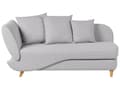 Miniatyrbillede 1 af 11: Chaiselong Lysegrå Hør Lyst Træben 2 Personers Blød Polstret Hjørnesofa Daybed med Opbevaring Stue Retro Rygpuder Tilbehør Inspiration