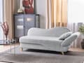 Miniatyrbillede 4 af 11: Chaiselong Lysegrå Hør Lyst Træben 2 Personers Blød Polstret Hjørnesofa Daybed med Opbevaring Stue Retro Rygpuder Tilbehør Inspiration