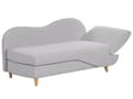 Miniatyrbillede 6 af 11: Chaiselong Lysegrå Hør Lyst Træben 2 Personers Blød Polstret Hjørnesofa Daybed med Opbevaring Stue Retro Rygpuder Tilbehør Inspiration
