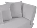 Miniatyrbillede 11 af 11: Chaiselong Lysegrå Hør Lyst Træben 2 Personers Blød Polstret Hjørnesofa Daybed med Opbevaring Stue Retro Rygpuder Tilbehør Inspiration