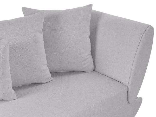 Chaiselong Lysegrå Hør Lyst Træben 2 Personers Blød Polstret Hjørnesofa Daybed med Opbevaring Stue Retro Rygpuder Tilbehør Inspiration